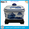 8" Fine Price Chinese Ceramic Vases In Blue